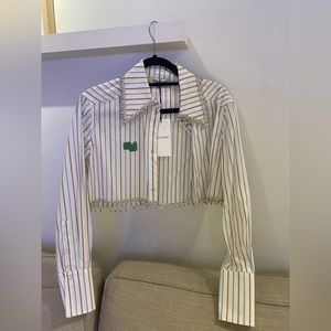 milkwhite Button Down Top